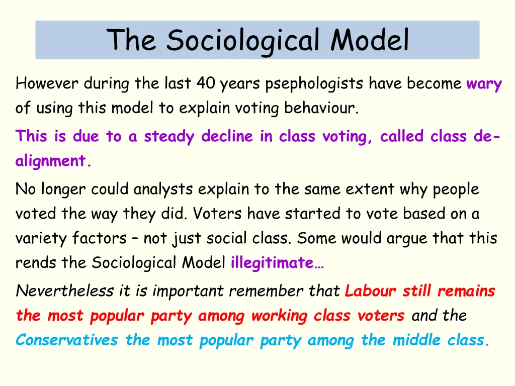 the sociological model 4