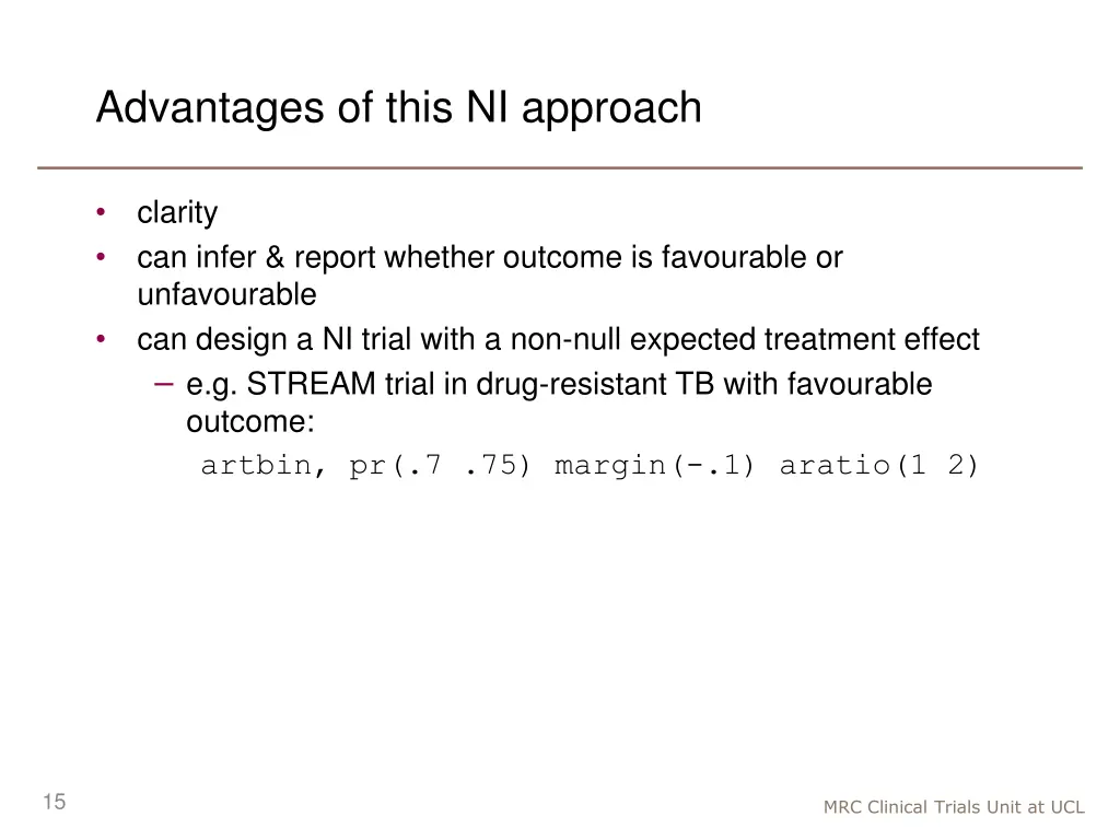 advantages of this ni approach