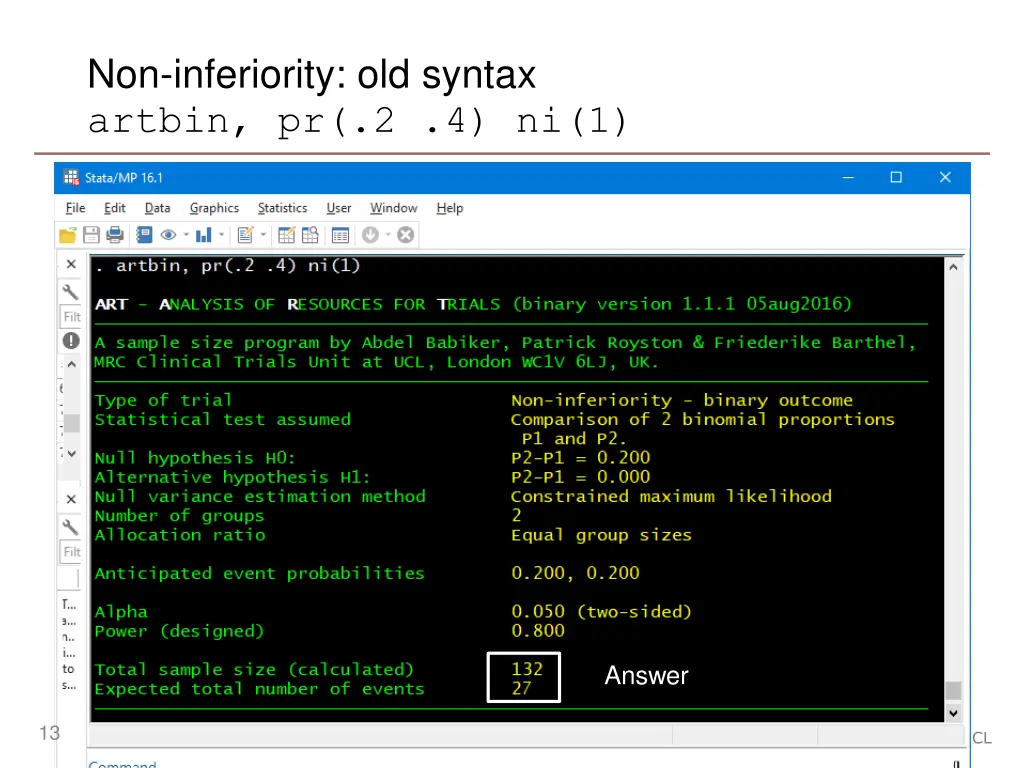 non inferiority old syntax artbin pr 2 4 ni 1