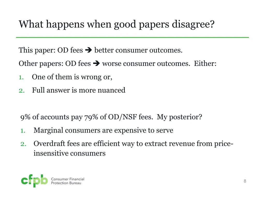 what happens when good papers disagree