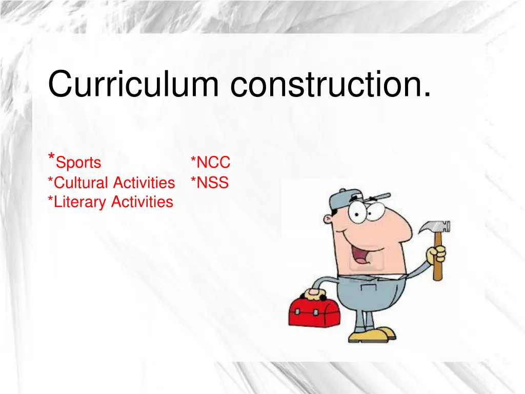 curriculum construction