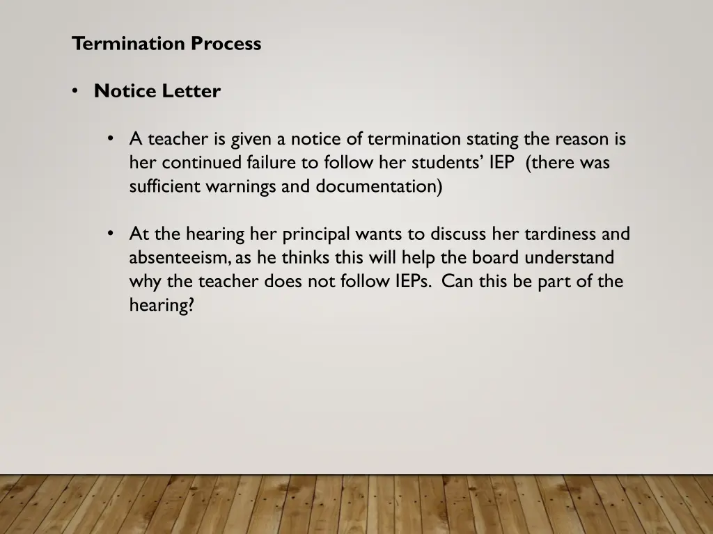 termination process 3