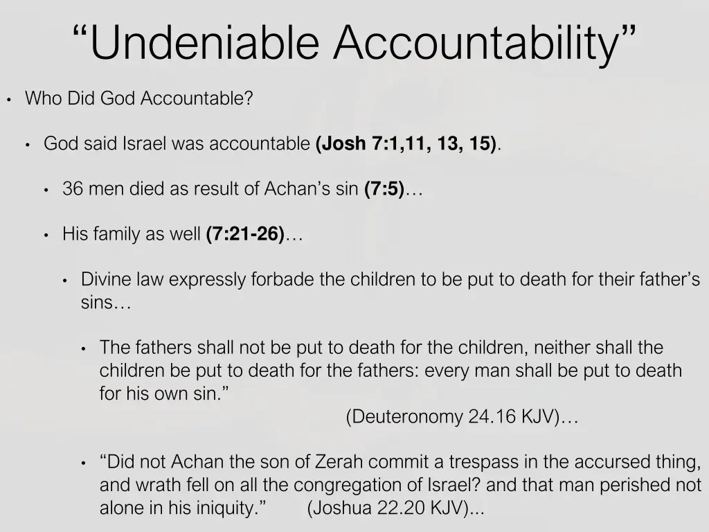 undeniable accountability 3