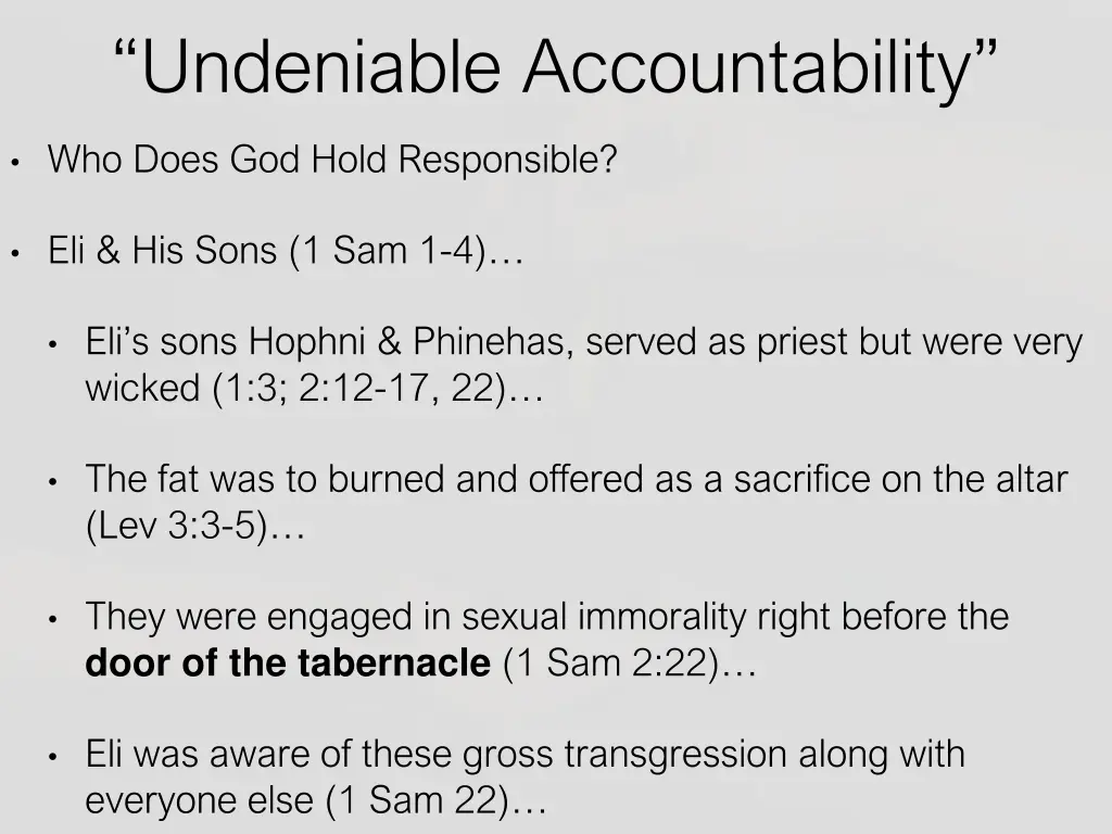 undeniable accountability 5