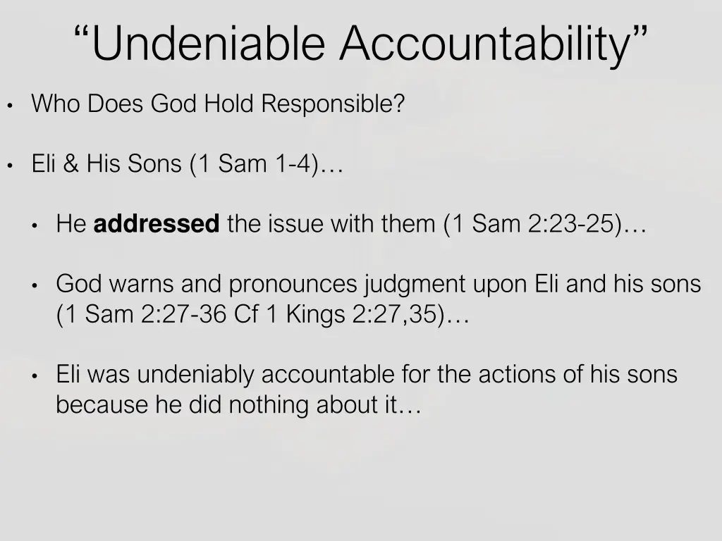 undeniable accountability 6