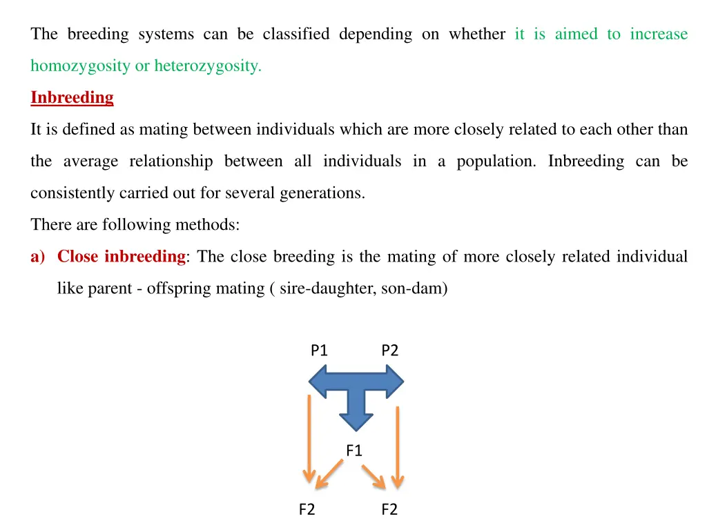 the breeding systems can be classified depending