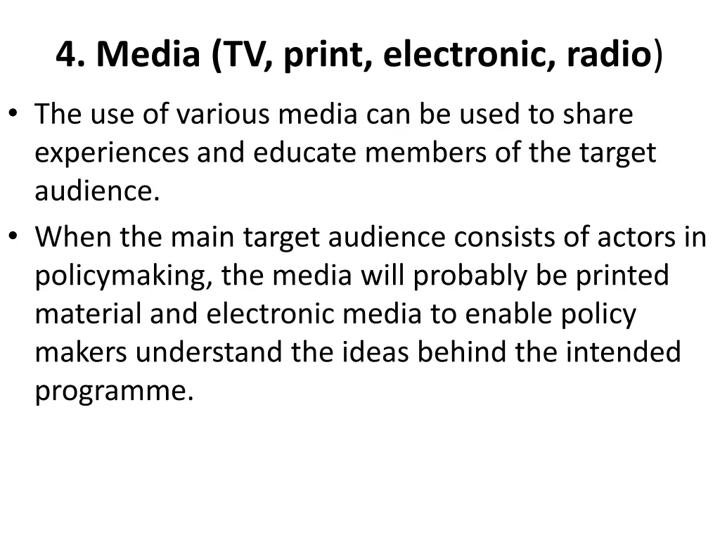 4 media tv print electronic radio