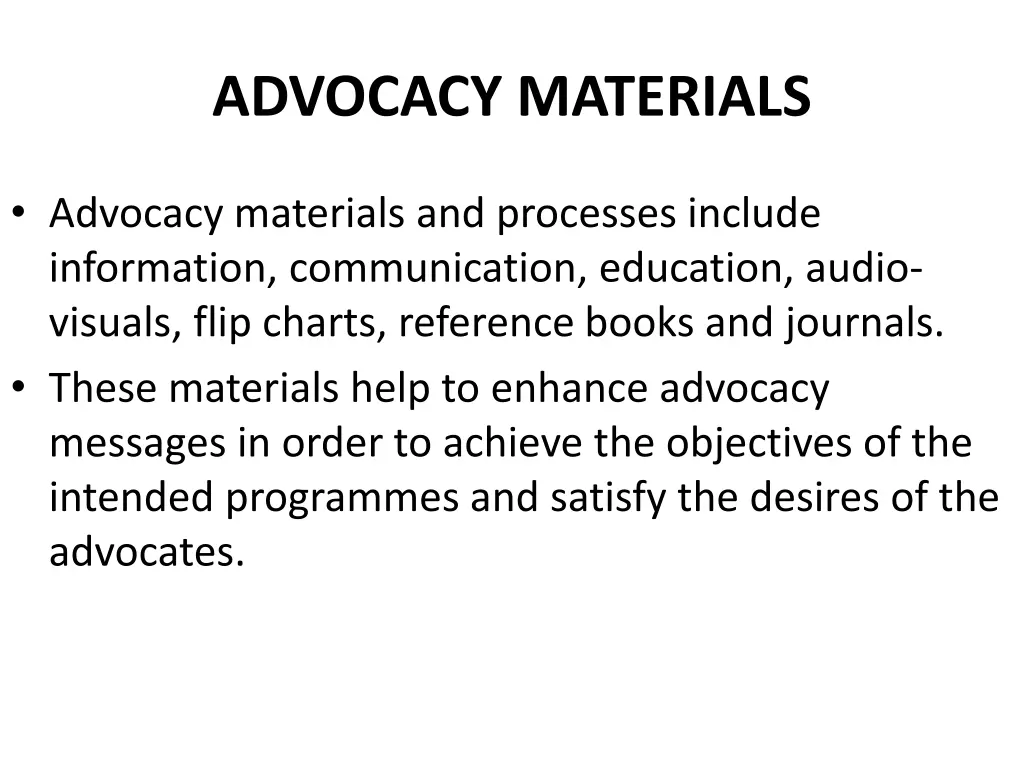 advocacy materials 1