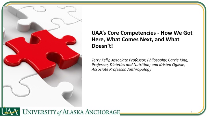 uaa s core competencies how we got here what