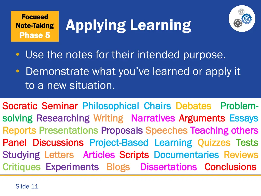 focused focused note note taking taking phase 6