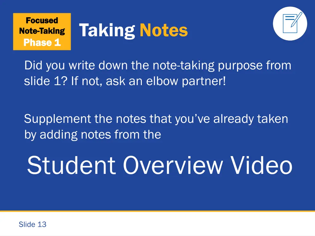 focused focused note note taking taking phase 7