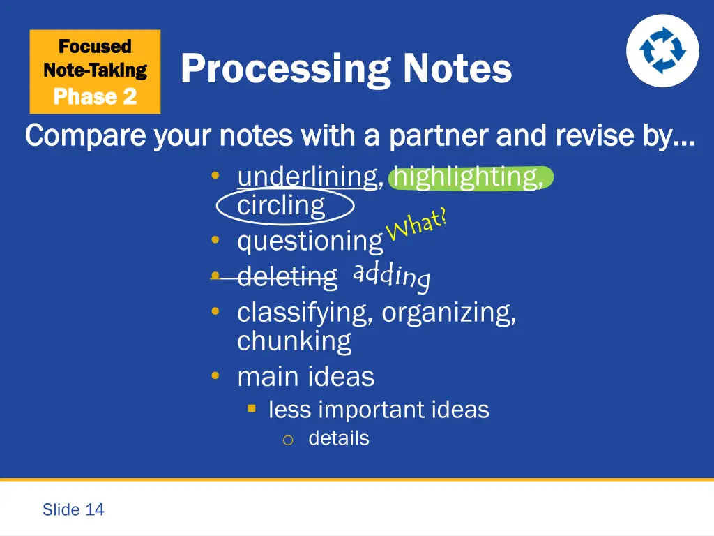 focused focused note note taking taking phase 8