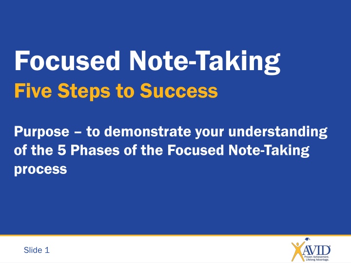 focused note taking five steps to success