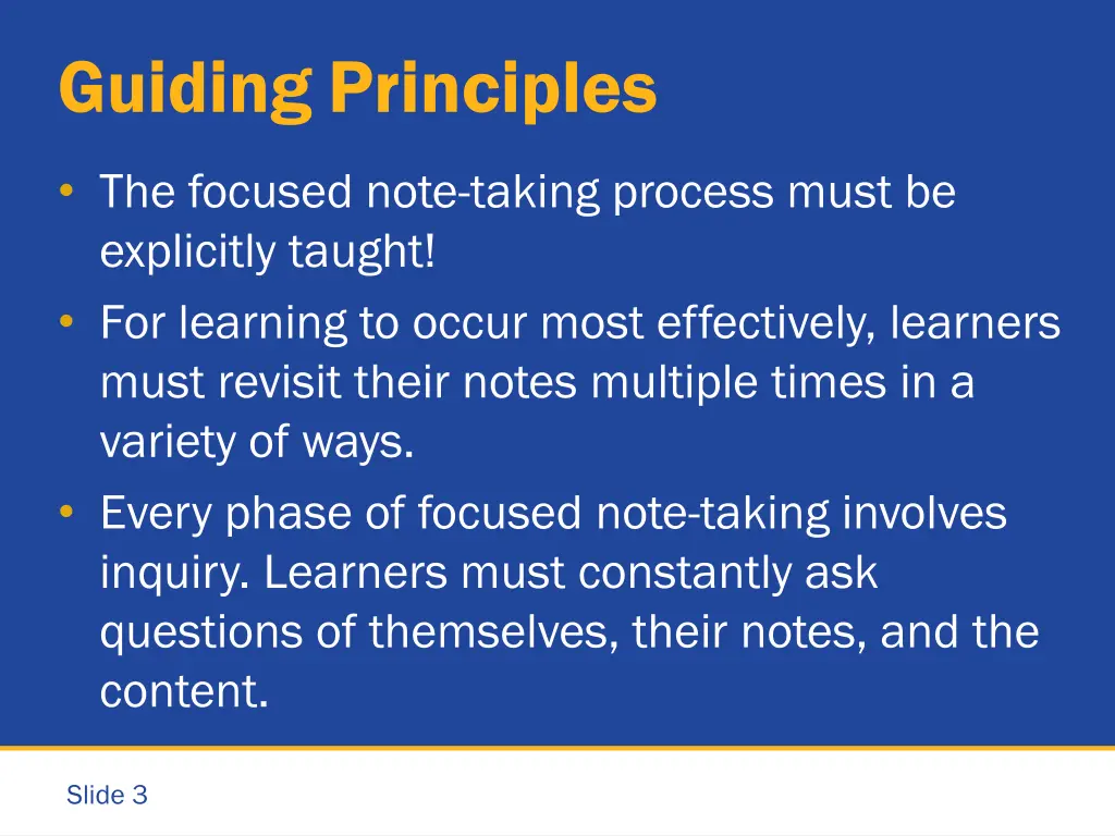 guiding principles