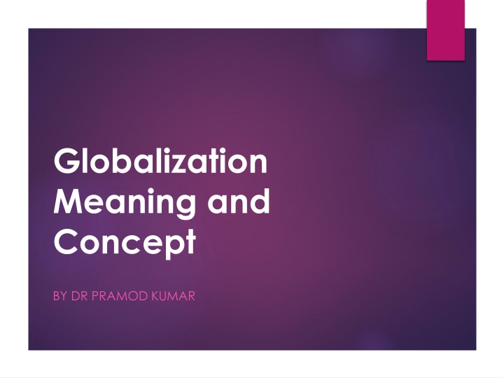 globalization meaning and concept