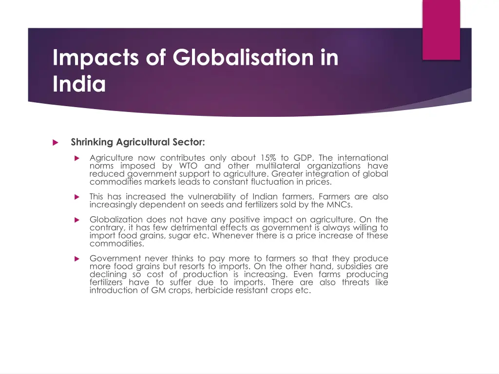 impacts of globalisation in india 2