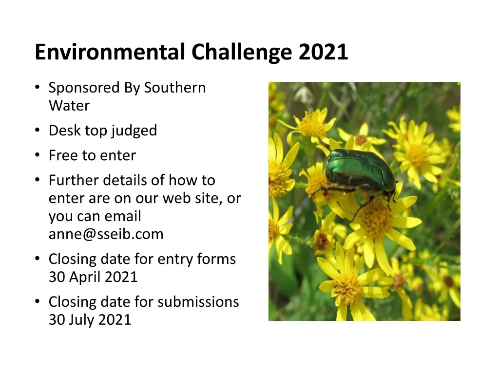 environmental challenge 2021