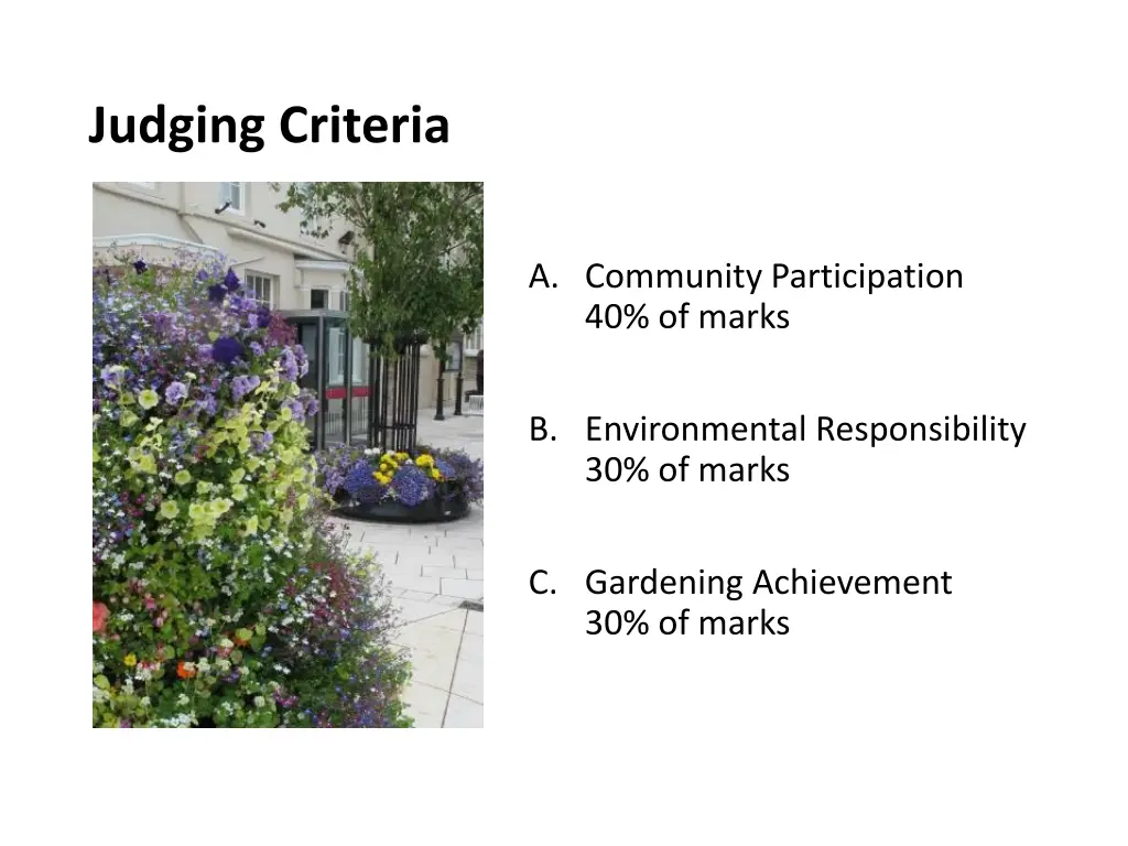 judging criteria