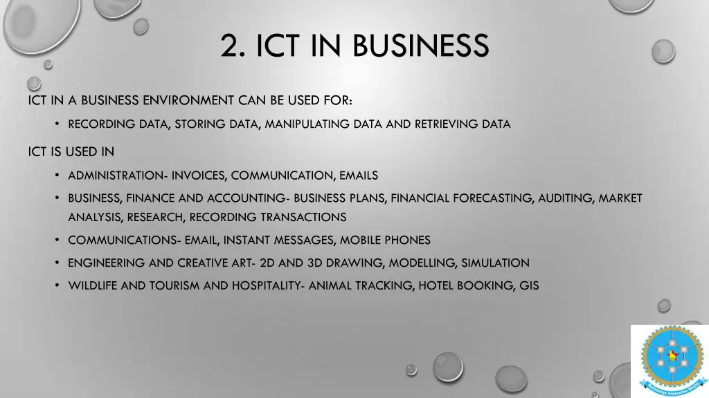 2 ict in business