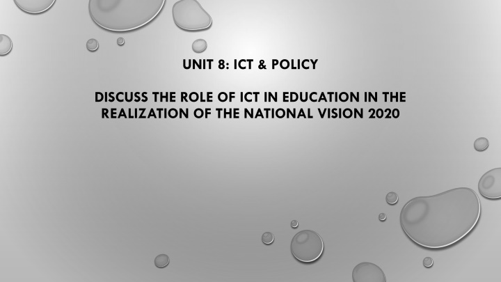 unit 8 ict policy