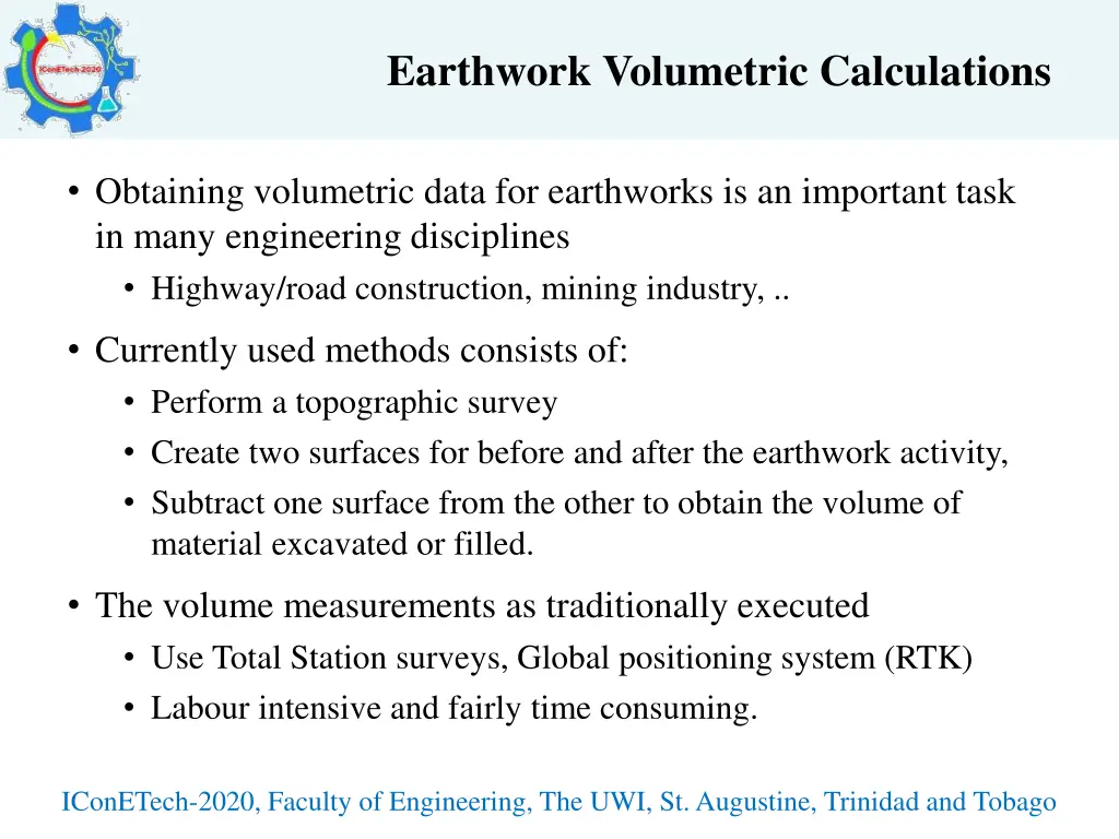 earthwork volumetric calculations