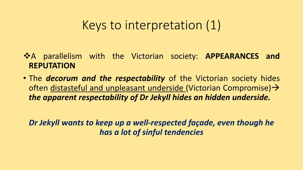 keys to interpretation 1