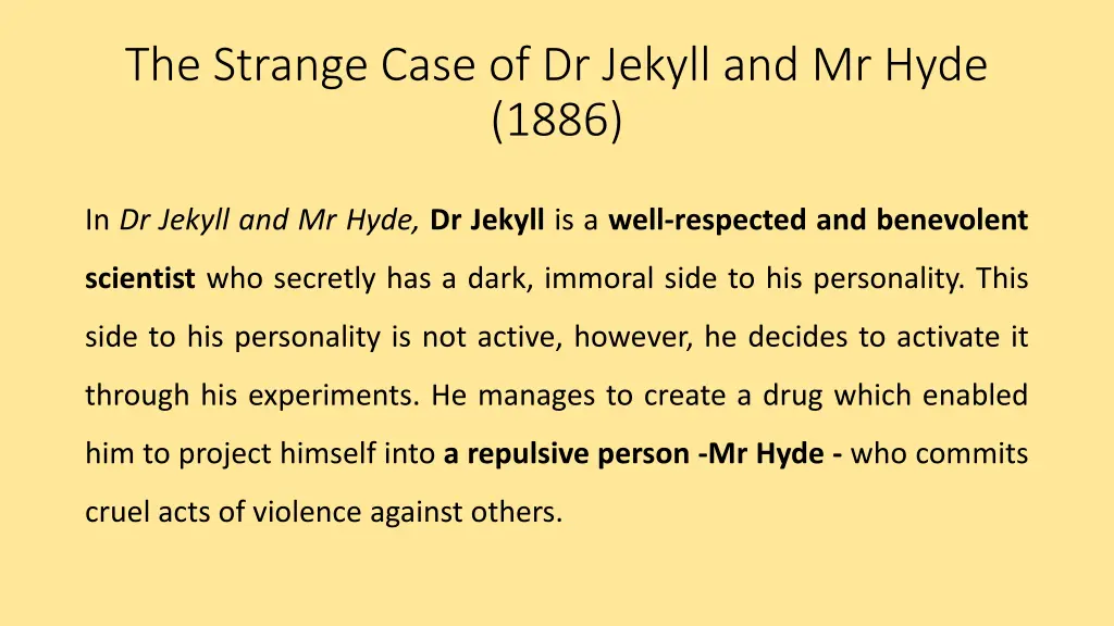 the strange case of dr jekyll and mr hyde 1886