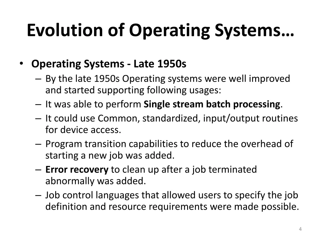 evolution of operating systems 1