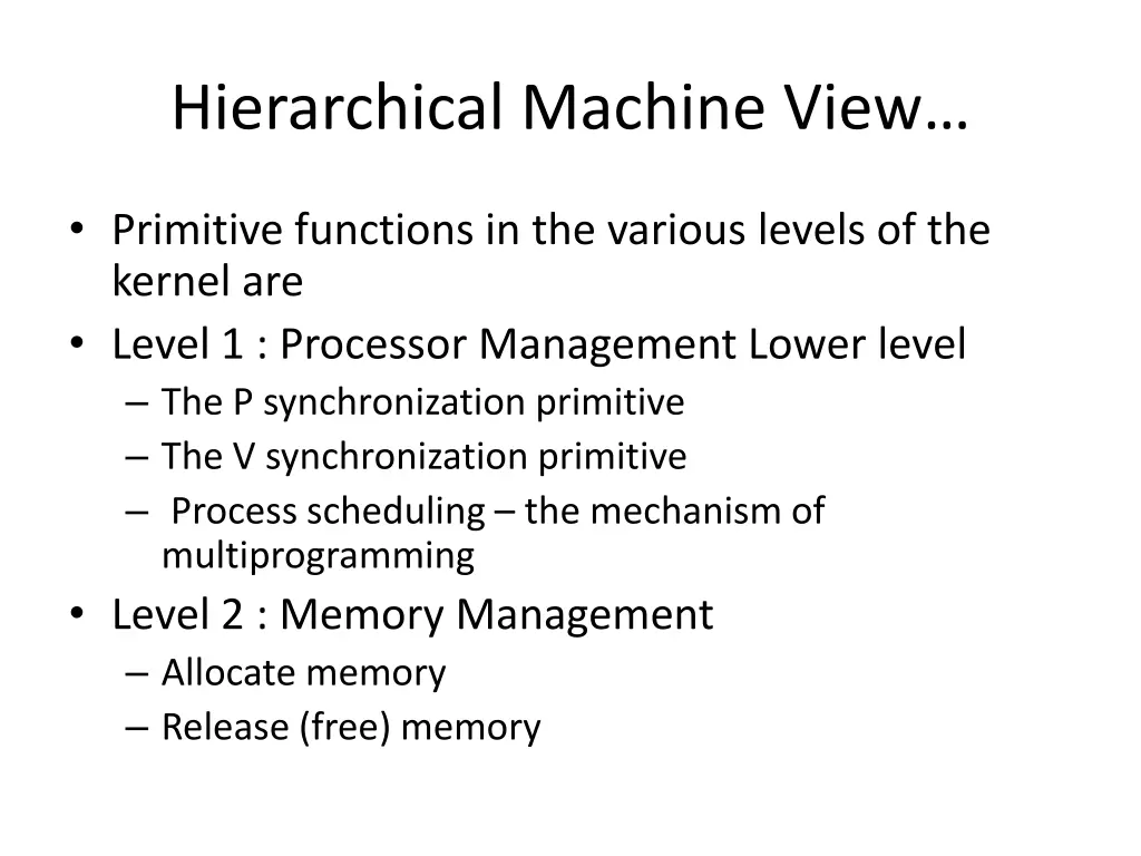 hierarchical machine view 2