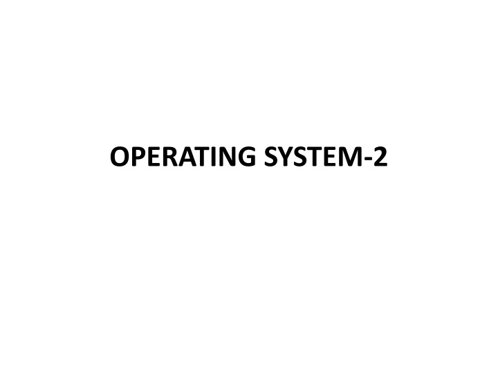 operating system 2