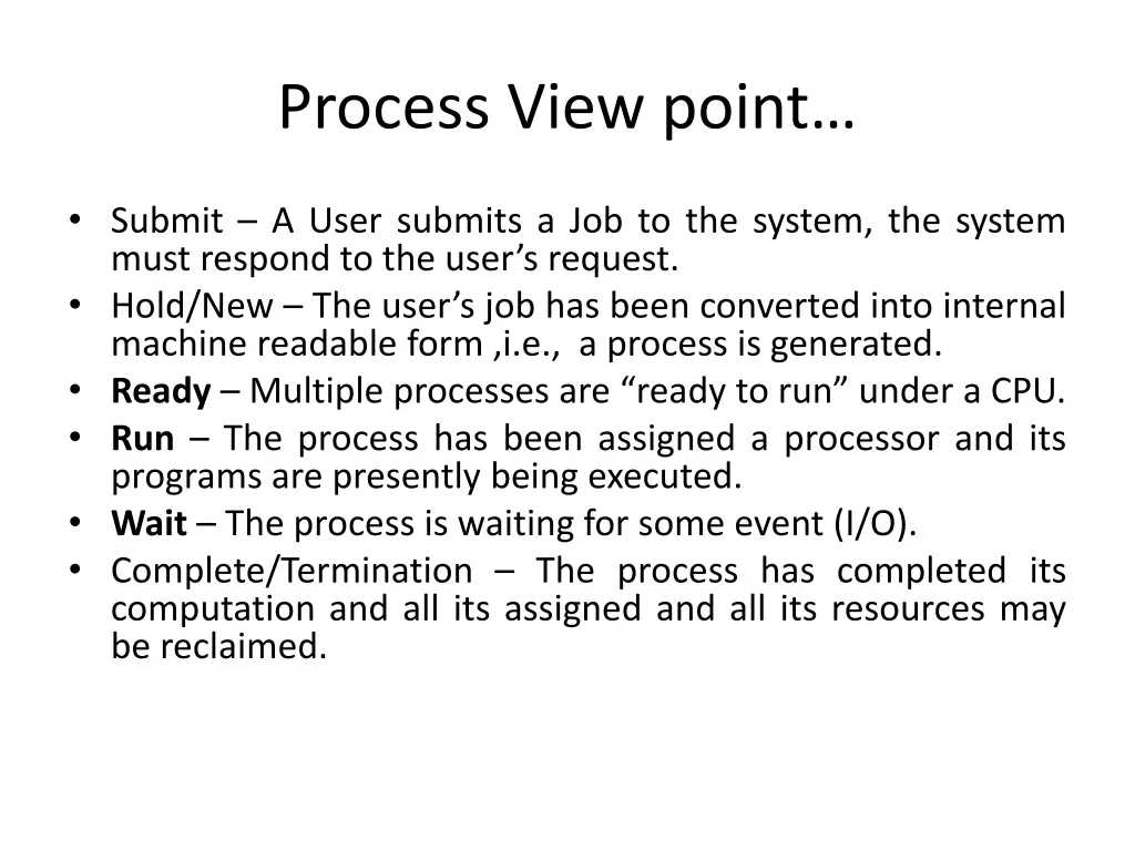 process view point