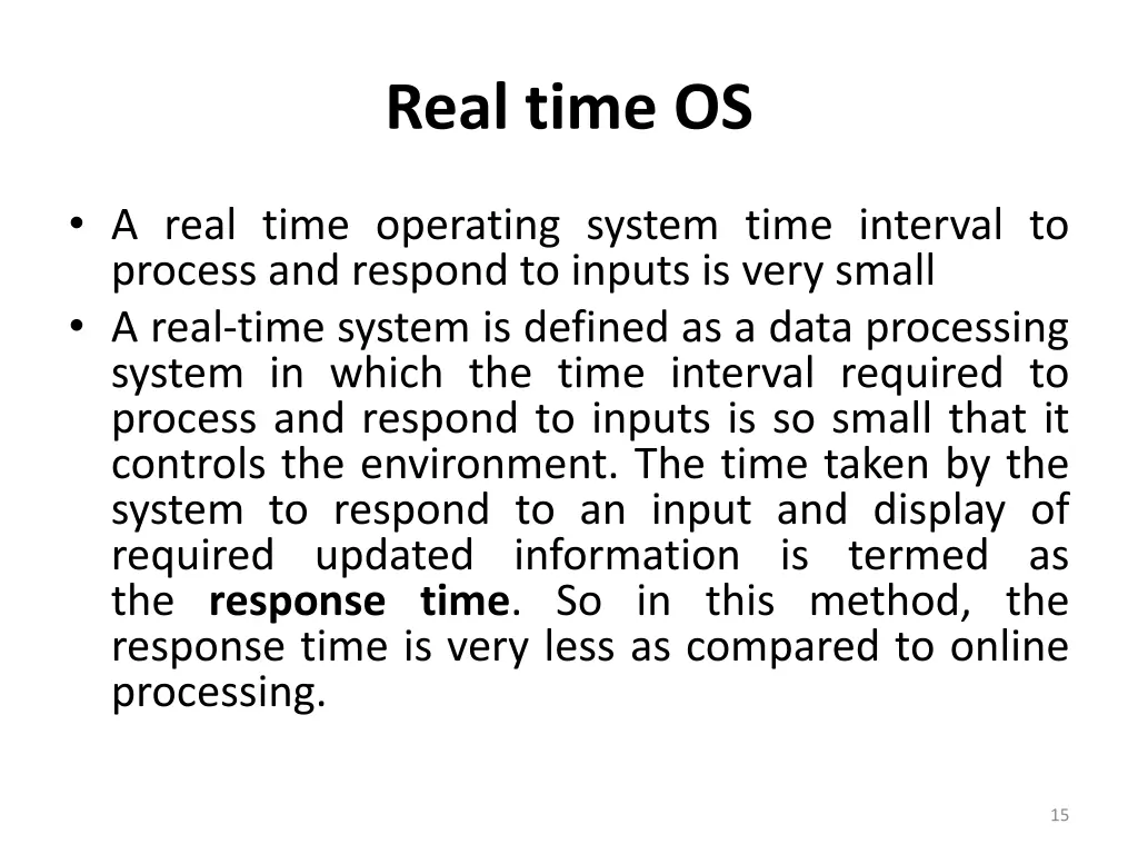 real time os