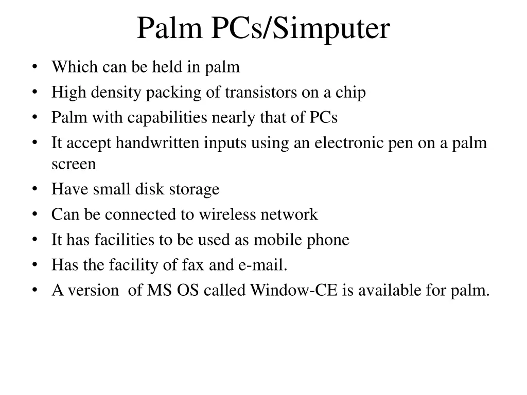 palm pcs simputer