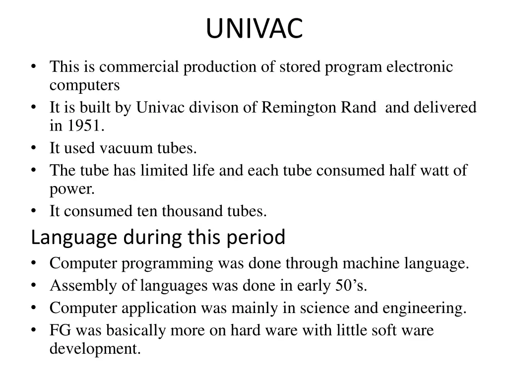 univac