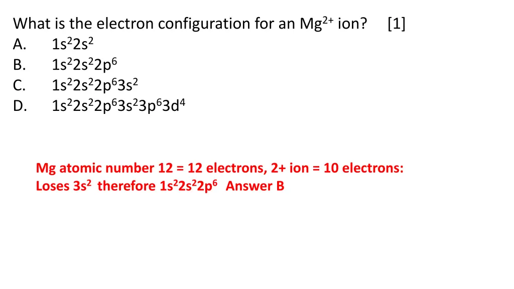 what is the electron configuration