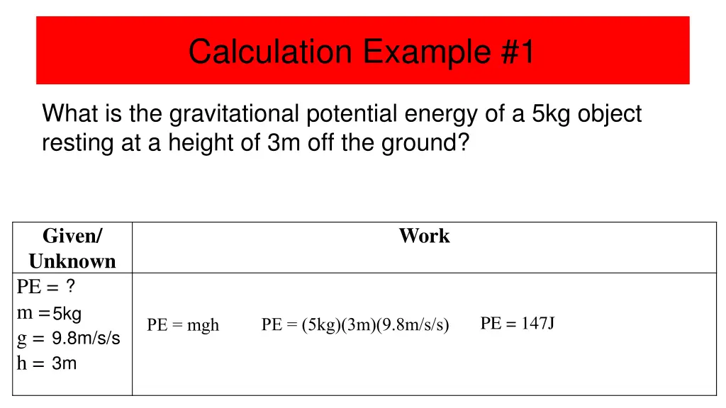 calculation example 1