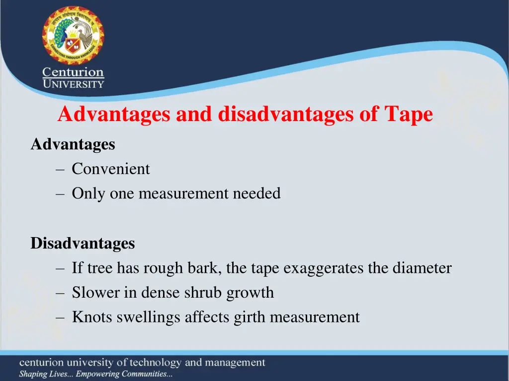 advantages and disadvantages of tape