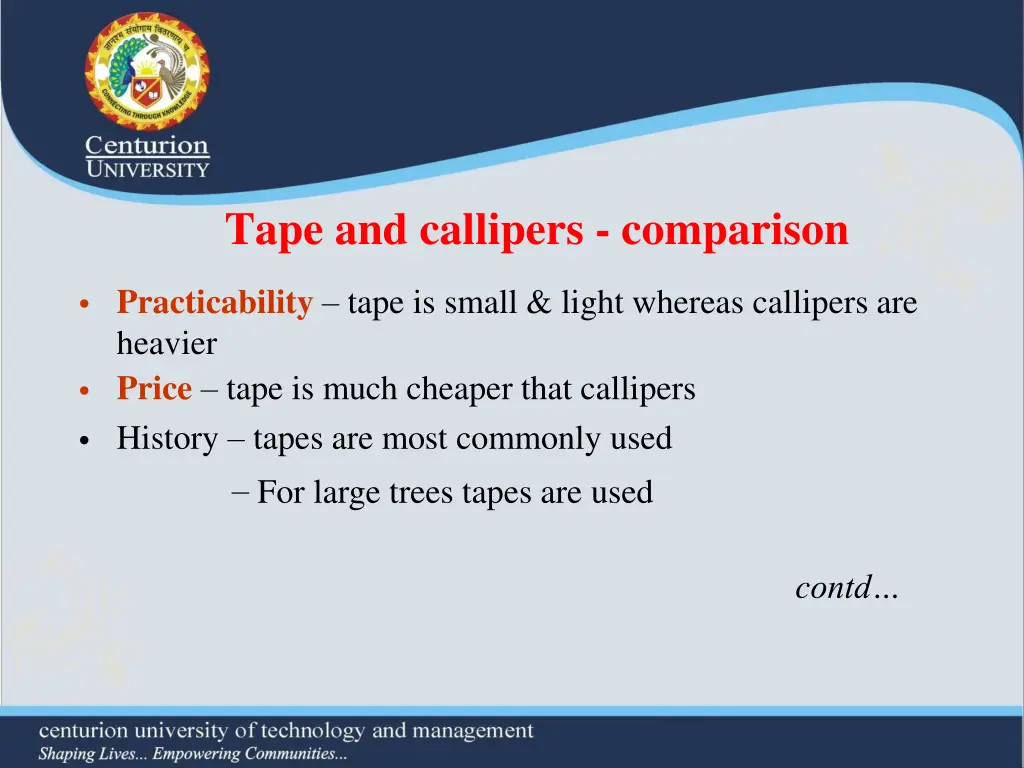 tape and callipers comparison