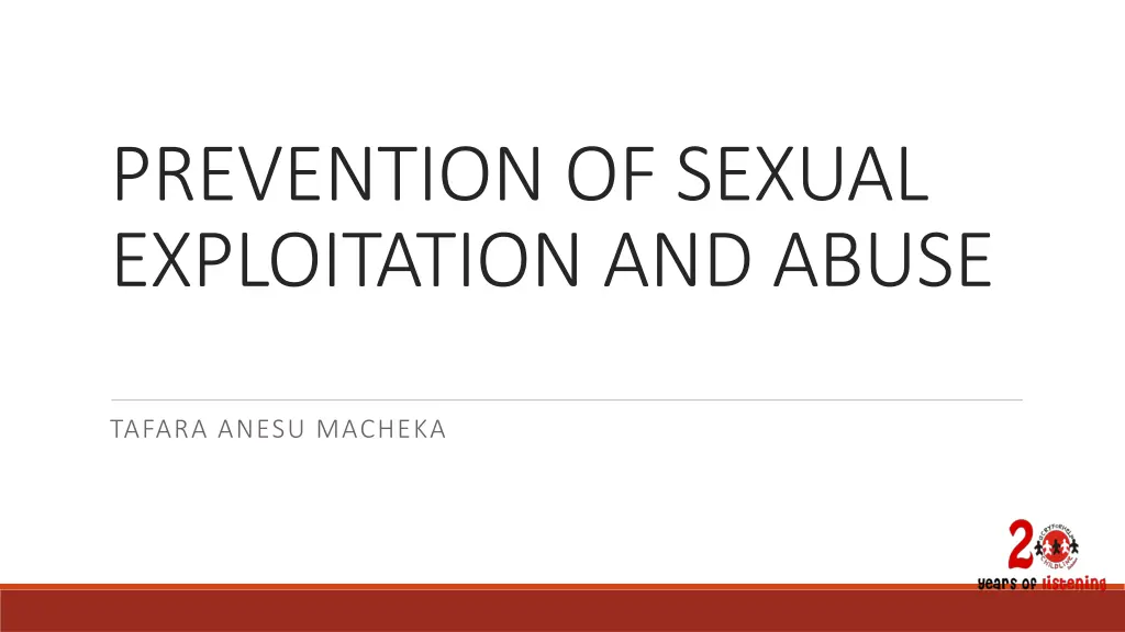 prevention of sexual exploitation and abuse