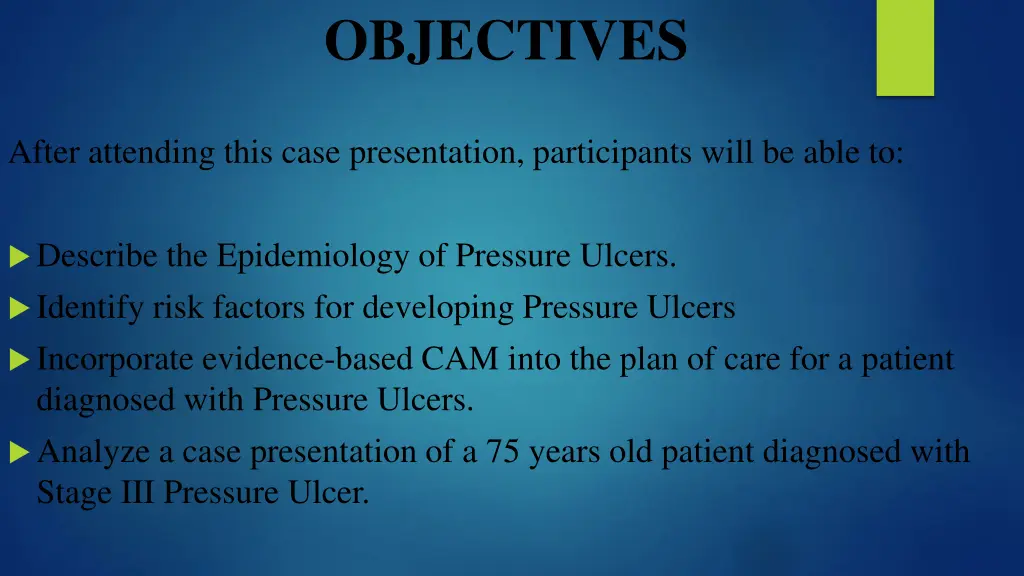 objectives