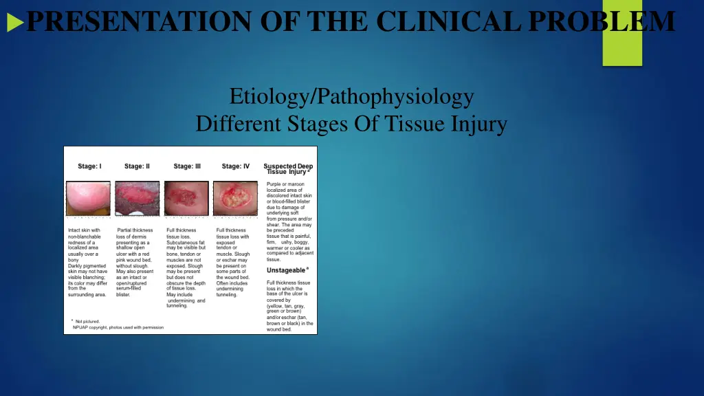 presentation of the clinical problem 2