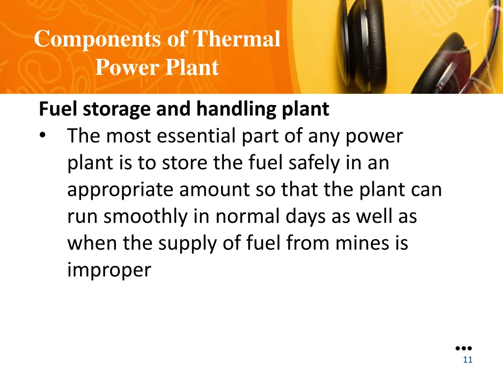 components of thermal power plant