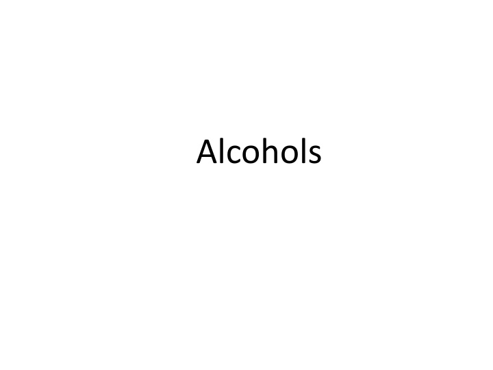 alcohols