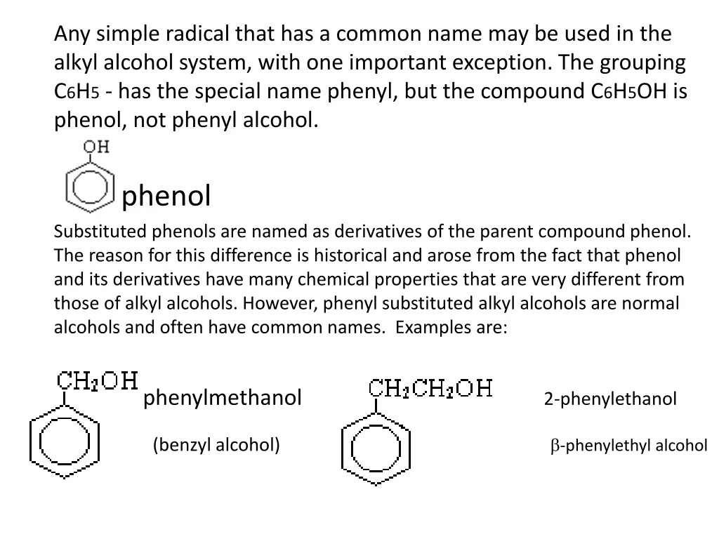 any simple radical that has common name