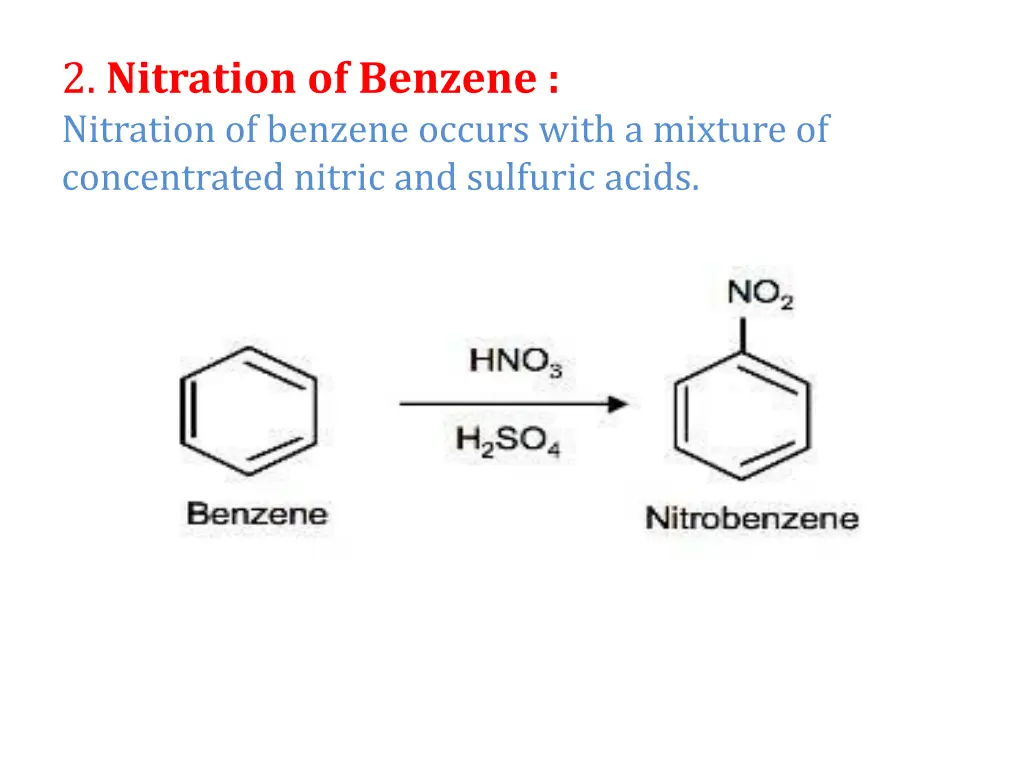 2 nitration of benzene nitration of benzene