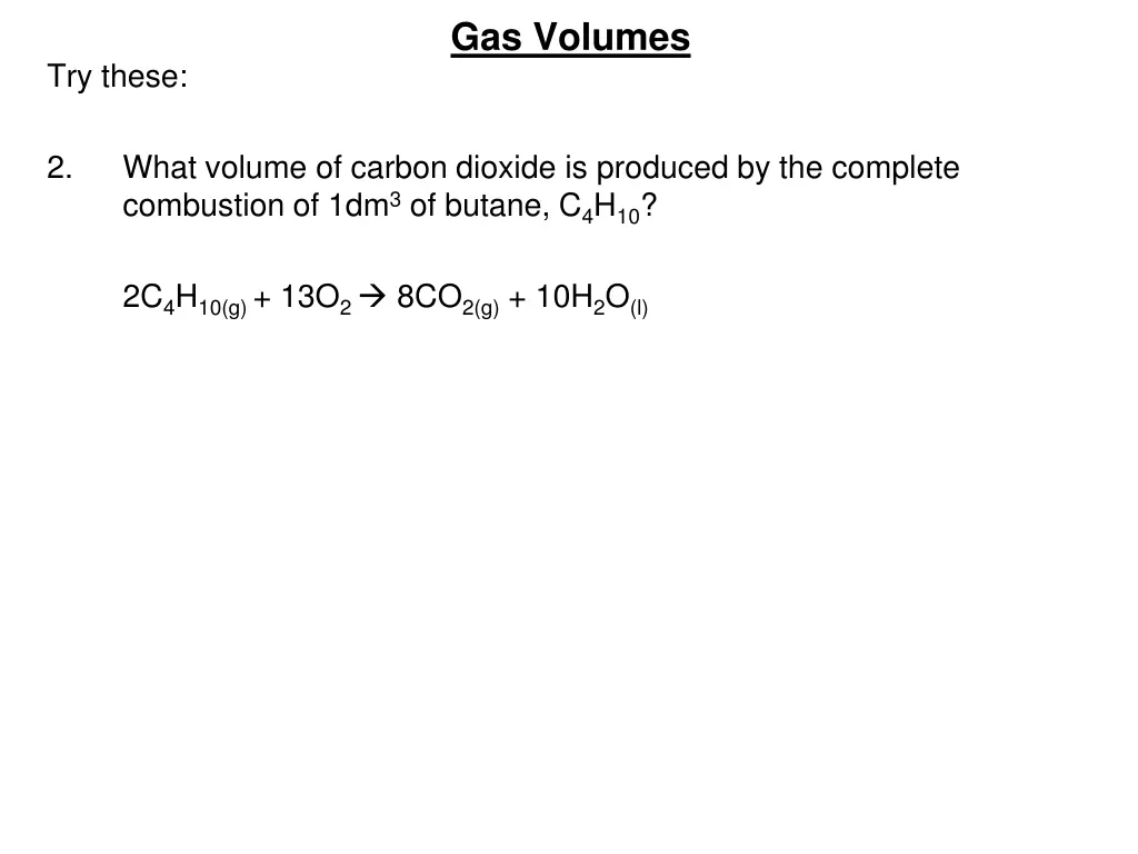 gas volumes 3