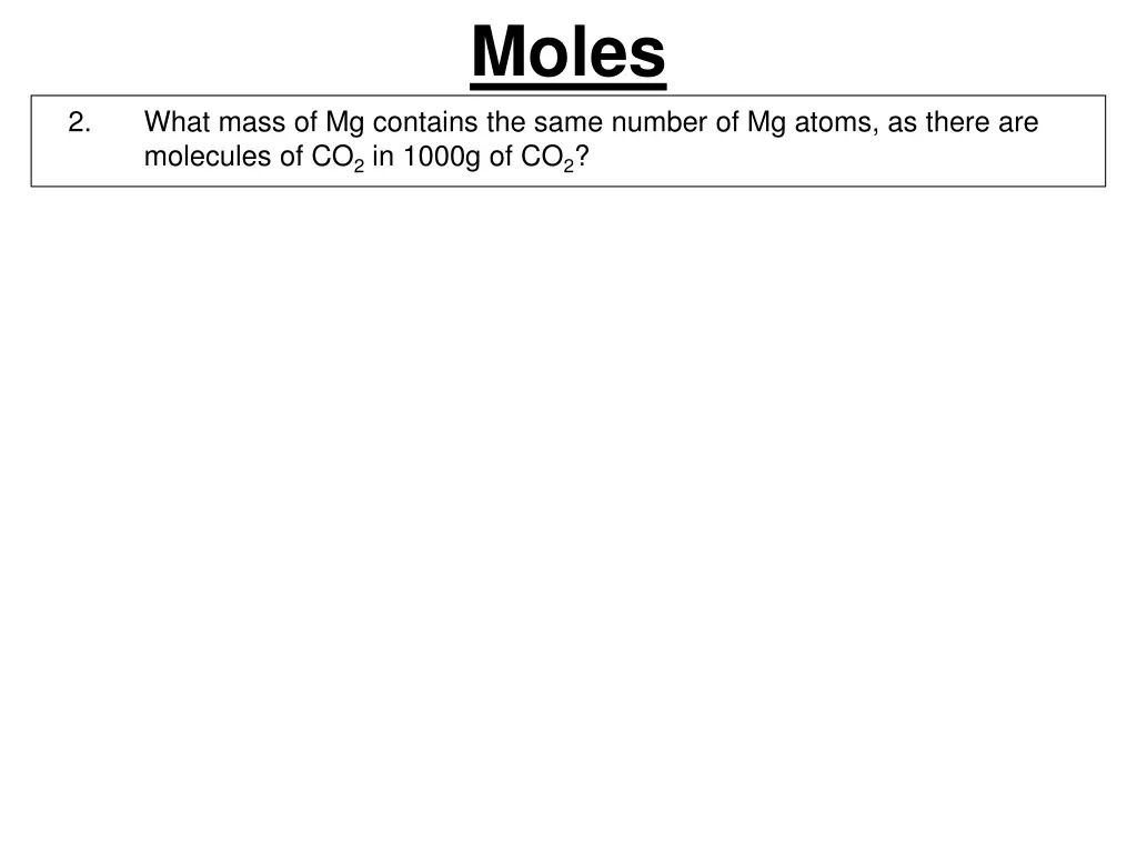 moles