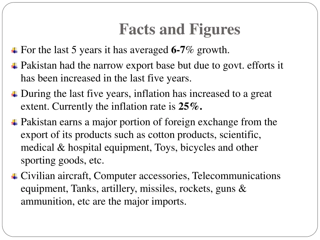 facts and figures