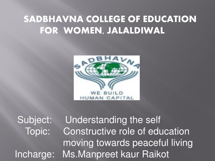 sadbhavna college of education for women