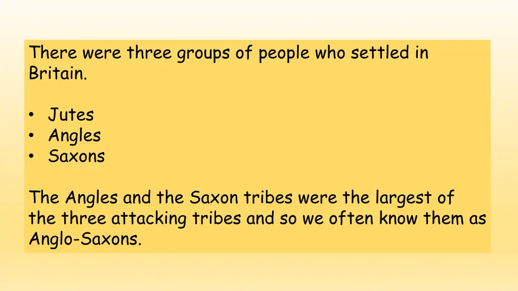 there were three groups of people who settled